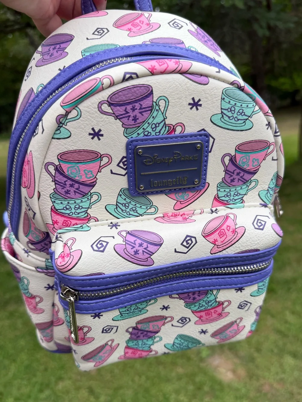 Disney Parks Loungefly Alice in Wonderland Mad Tea Party Teacups Backpack NWT